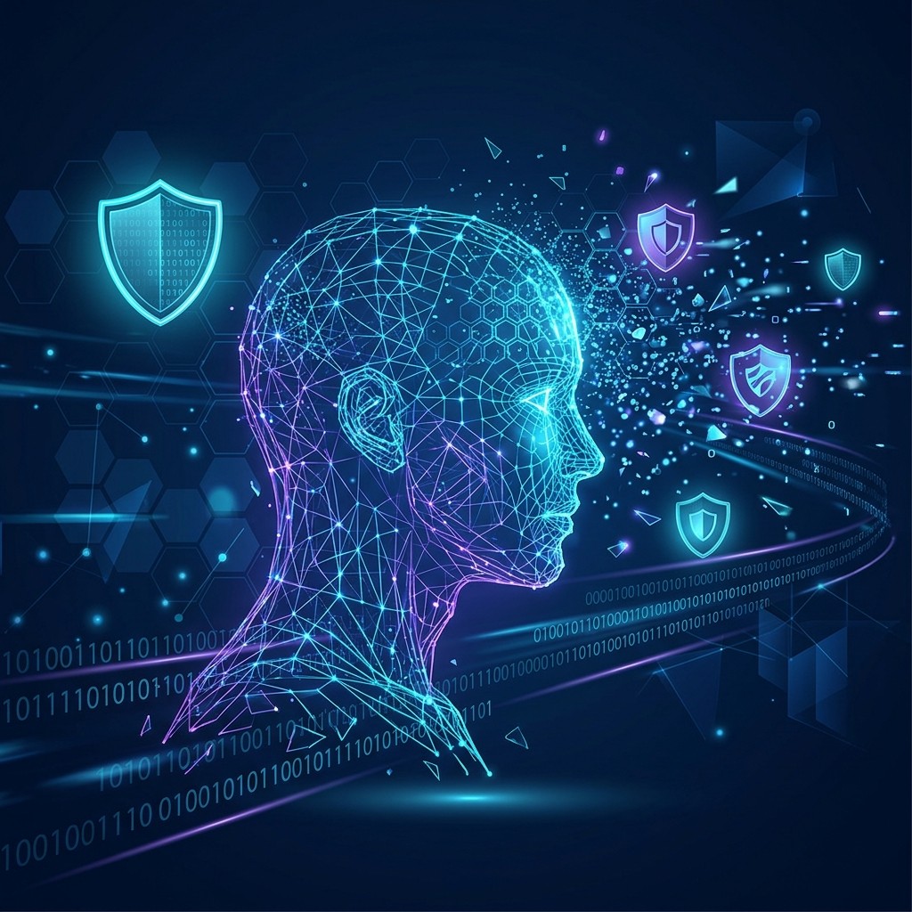 Bot and threat detection abstract visualization