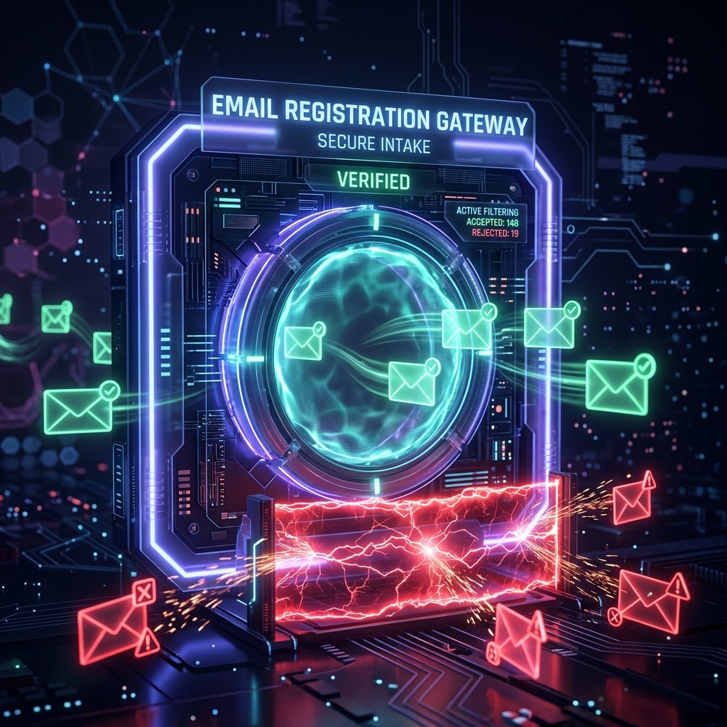 Registration protection abstract visualization