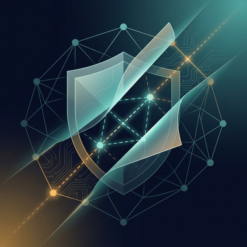 Proxy and VPN detection abstract visualization