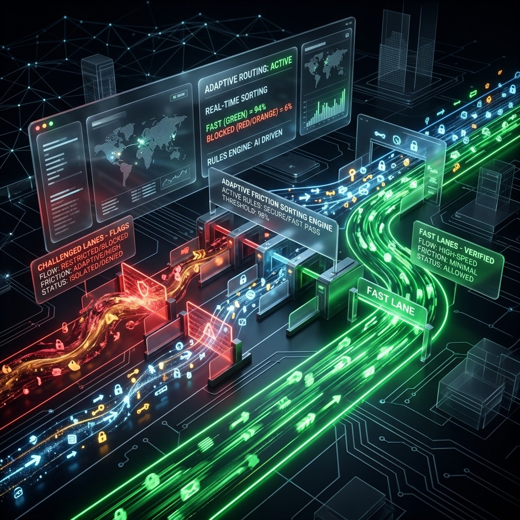 Adaptive friction rules abstract visualization